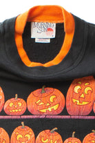 Vintage Jack o'Lantern Shelves Halloween Sweatshirt (1990s) 667