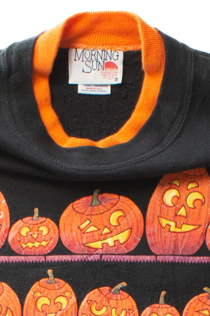 Vintage Jack o'Lantern Shelves Halloween Sweatshirt (1990s) 667
