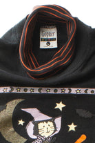 Vintage Cat Witch Turtleneck Halloween Sweatshirt (1990s)