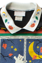 Vintage Cat Ghost Halloween Sweatshirt (1990s)