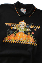 Vintage Scarecrow Pumpkin Patch Halloween Sweatshirt (1990s)