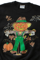 Vintage Jack o'Lantern Scarecrow Halloween Sweatshirt (1990s)