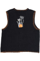 Vintage Leopard Print Cats Halloween Sweater 690