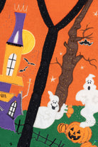 Vintage Haunted House Halloween Sweater 694