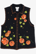 Vintage Pumpkin Patch Halloween Sweater Vest