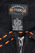 Vintage "Trick Or Treat" Ghost Contrast Stitch Halloween Sweater Vest