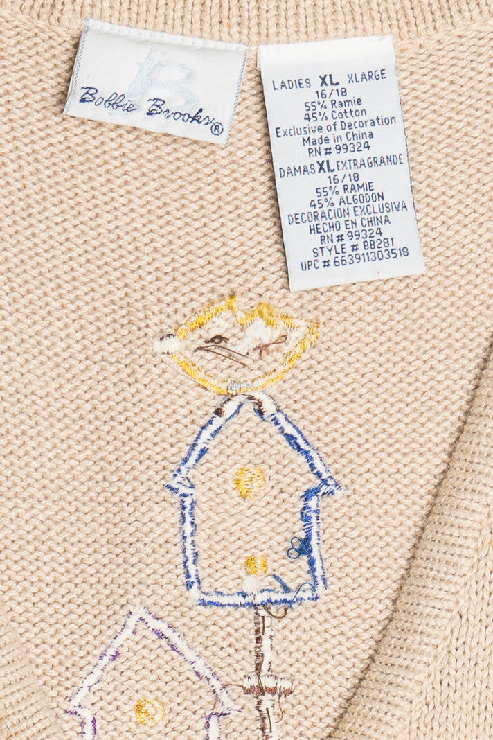 Vintage Scarecrow Fall Harvest Sweater Vest
