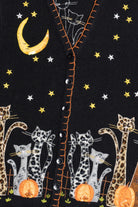 Vintage Leopard Print Cats Halloween Sweater Vest 704