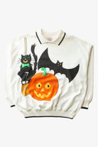 Vintage Big Graphic Applique Halloween Sweatshirt (1990s)