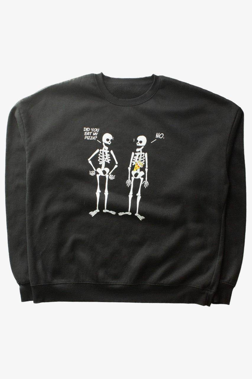 Pizza Joke Halloween Sweatshirt (2010s)