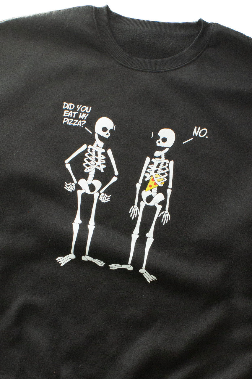 Pizza Joke Halloween Sweatshirt (2010s)