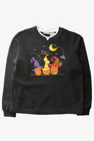Vintage Pumpkin Hats Halloween Sweatshirt (1990s)