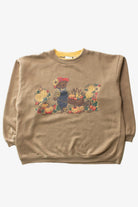 Vintage Teddy Bear Wheelbarrow Fall Sweatshirt (1990s)