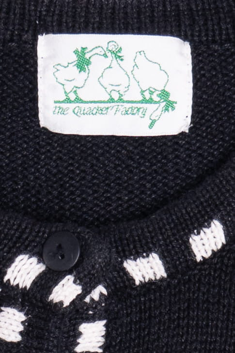 Vintage Pumpkins & Candy Corn The Quack Factory Halloween Sweater