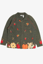 Vintage Fall Harvest Carolina Colours Plus Halloween Sweater