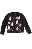 Vintage "Trick Or Treat" Contrast Stitch Halloween Sweater