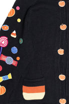 Vintage Embroidered Halloween Candy Haul Halloween Sweater