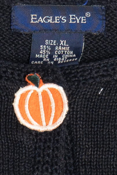 Vintage Embroidered Halloween Candy Haul Halloween Sweater