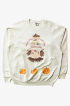 Vintage Hand Painted Scarecrow Fall Sweatshirt (1990s)