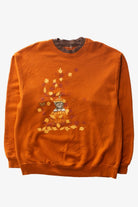 Vintage Cat Pumpkin Fall Sweatshirt (1990s)