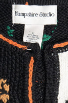 Vintage Checkered Knit Halloween Sweater