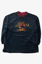 Vintage Barn Landscape Fall Sweatshirt (1990s)