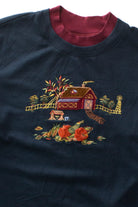 Vintage Barn Landscape Fall Sweatshirt (1990s)