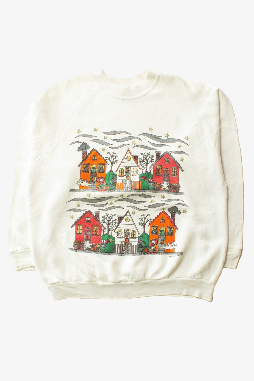 Vintage Trick Or Treating Halloween Sweatshirt (1990s)