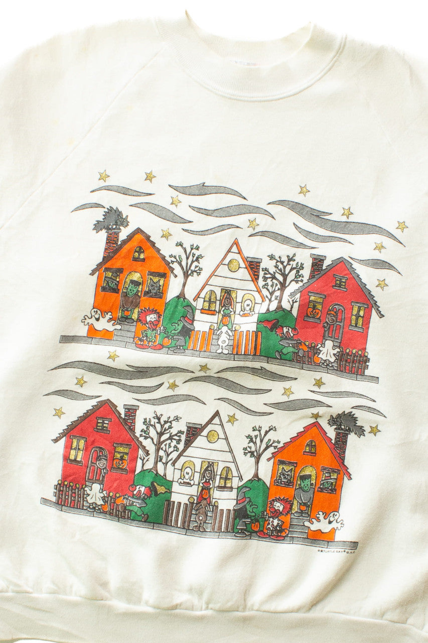 Vintage Trick Or Treating Halloween Sweatshirt (1990s)