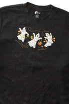 Vintage Ghost Applique Halloween Sweatshirt (1990s)