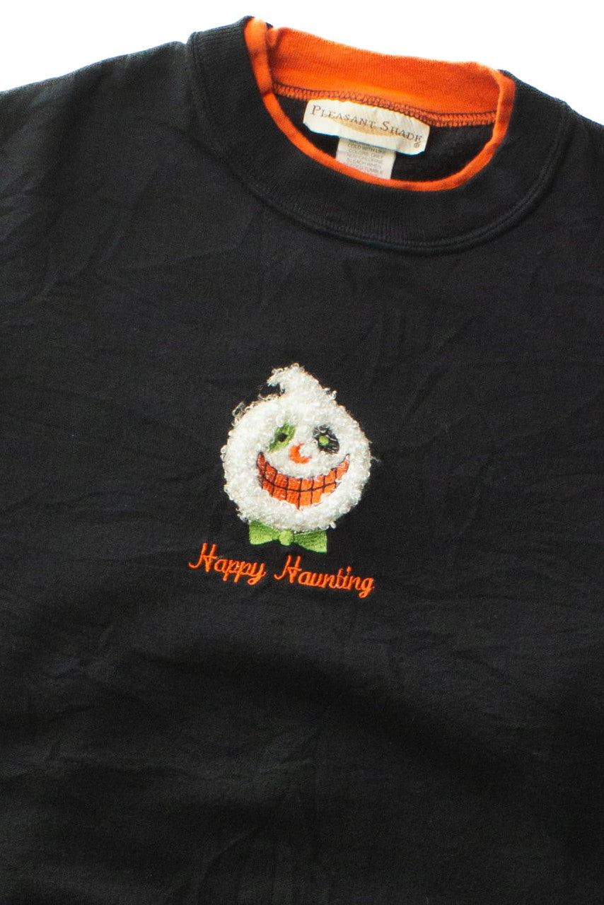 Vintage Happy Haunting Halloween Sweatshirt (1990s)