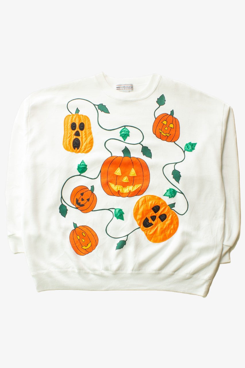 Vintage Jack o'Lantern Vine Halloween Sweatshirt (1990s)