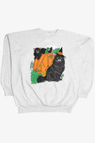Vintage Black Cats Halloween Sweatshirt