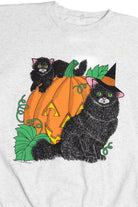 Vintage Black Cats Halloween Sweatshirt