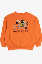 Vintage "Shake Rattle & Roll" Skeleton Dance Party Halloween Sweatshirt