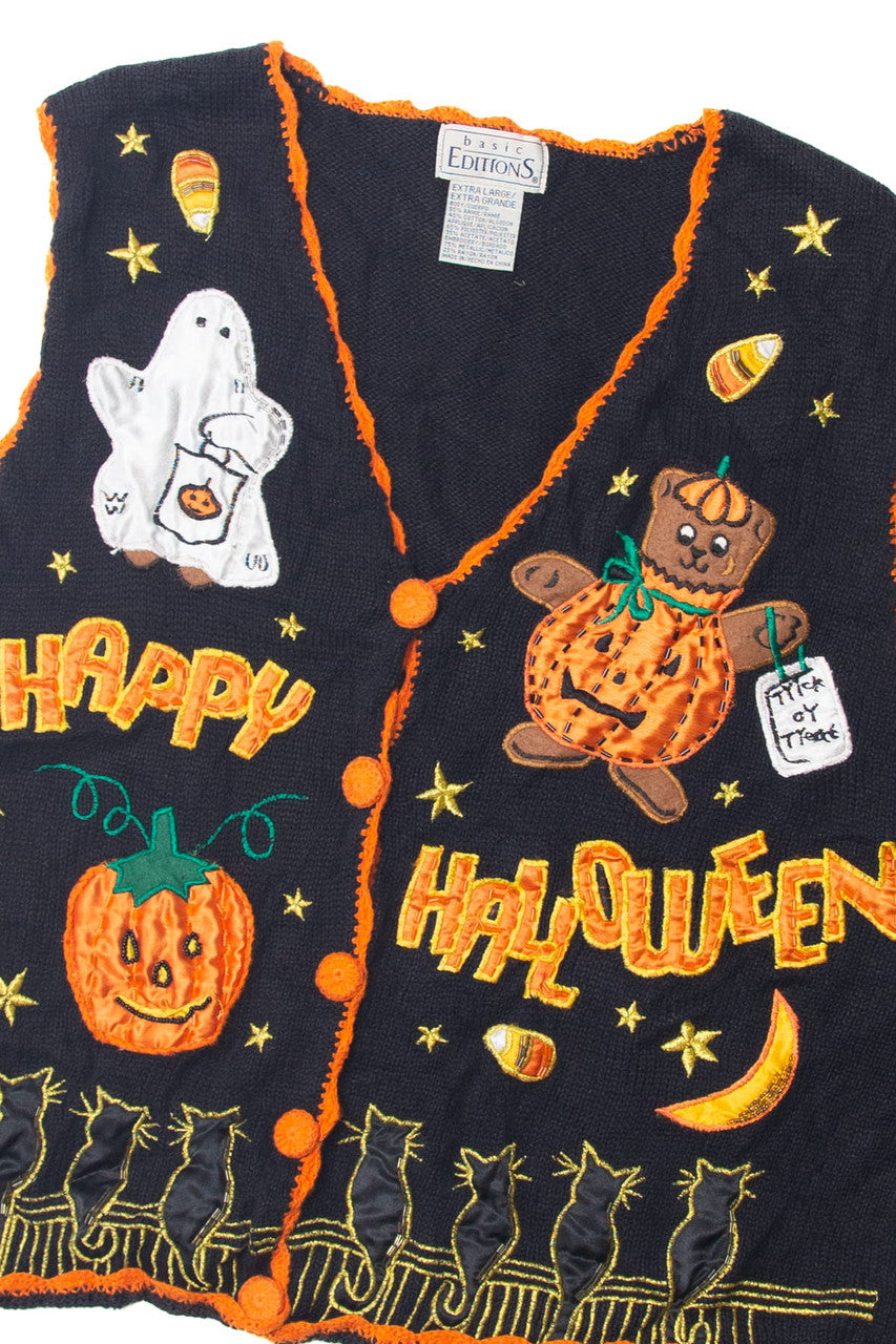 Vintage "Happy Halloween" Vest