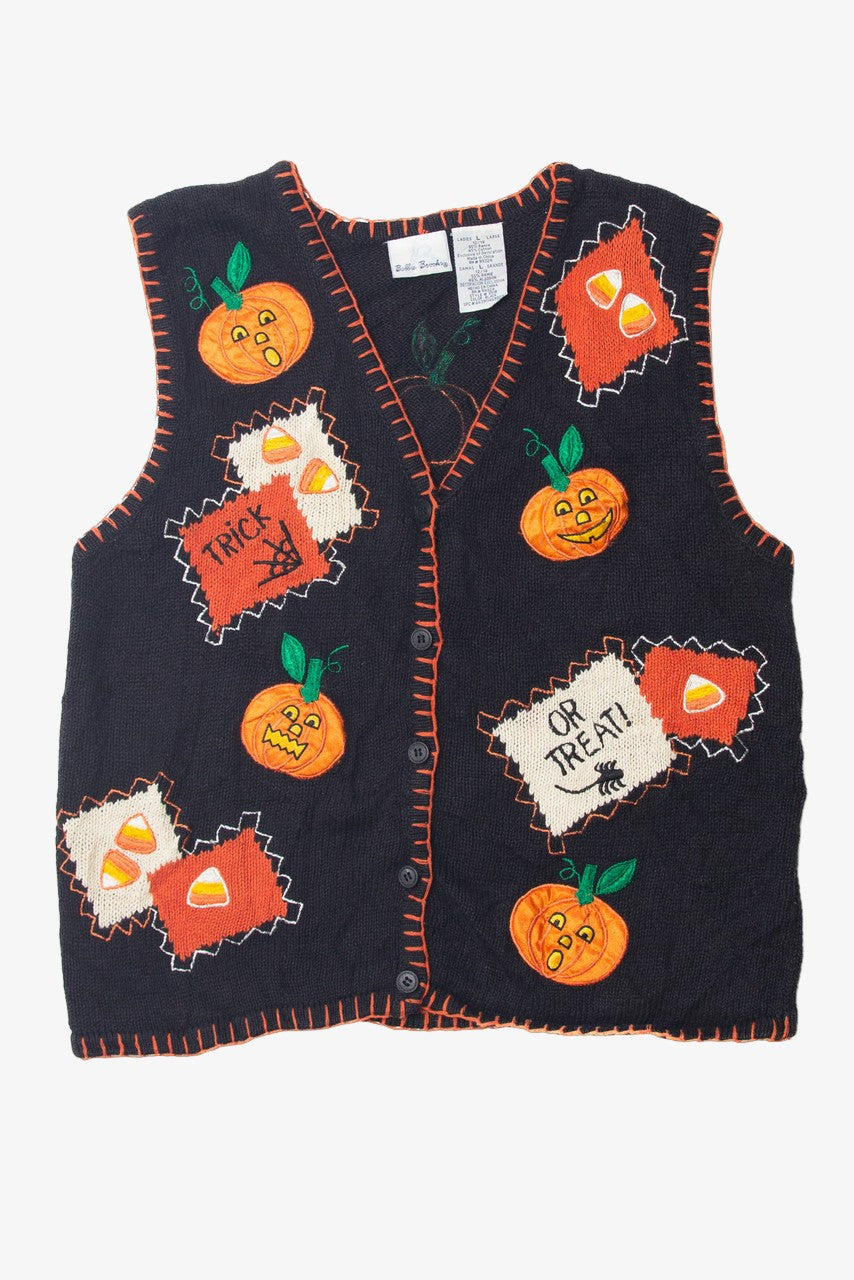 Vintage Pumpkin "Trick or Treat" Vest