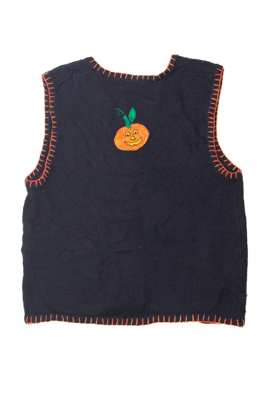 Vintage Pumpkin "Trick or Treat" Vest