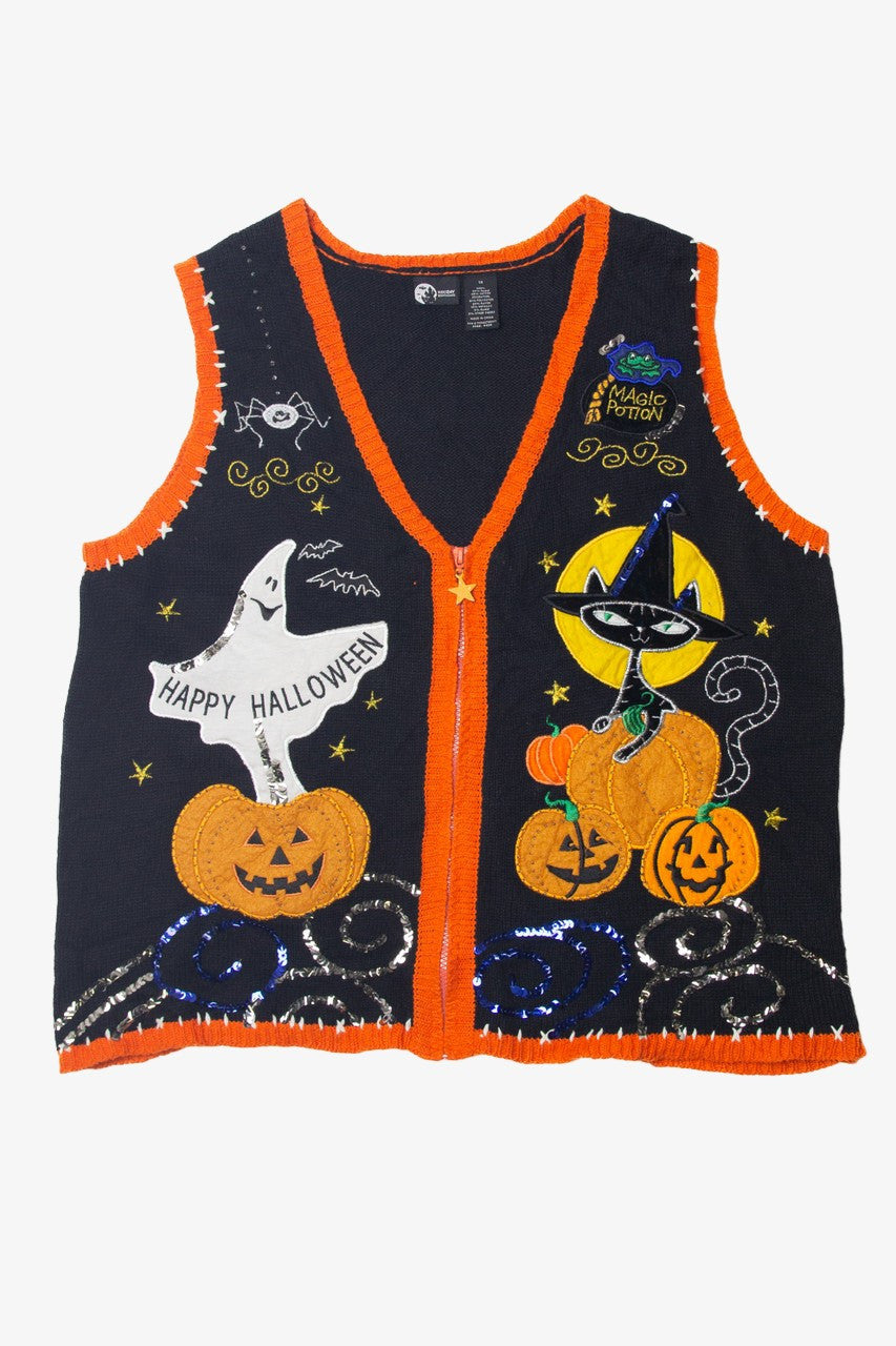 Vintage Holiday Editions "Happy Halloween" Sweater