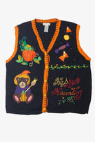 Vintage "Happy Haunting" Halloween Vest