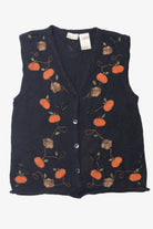 Vintage Bobbie Brooks Pumpkins Halloween Vest