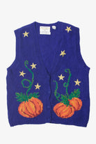 Vintage Pumpkin And Stars Autumn Harvest Vest
