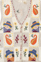 Vintage Bobbie Brooks Scarecrow And Squash Vest