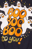 Vintage "Boo Boo Boo To You" Ghost Halloween Sweatshirt (1990s)