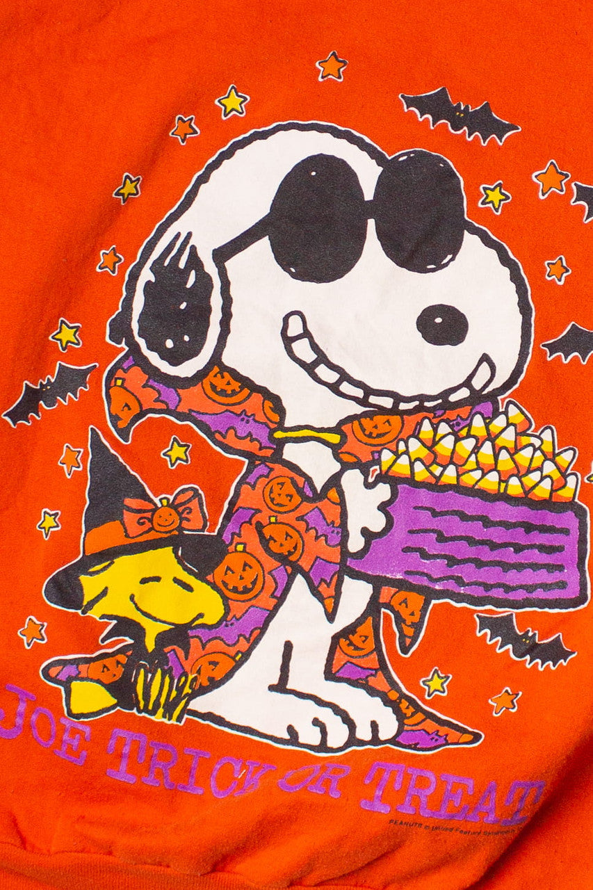 Vintage Joe Trick Or Treat Snoopy Halloween Sweatshirt 