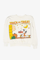 Vintage Peanuts Snoopy Trick Or Treat Halloween Sweater (1990s)