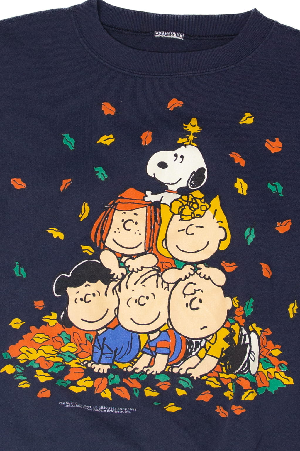 Vintage Peanuts Autumn Leaves Halloween Sweater (1990s)