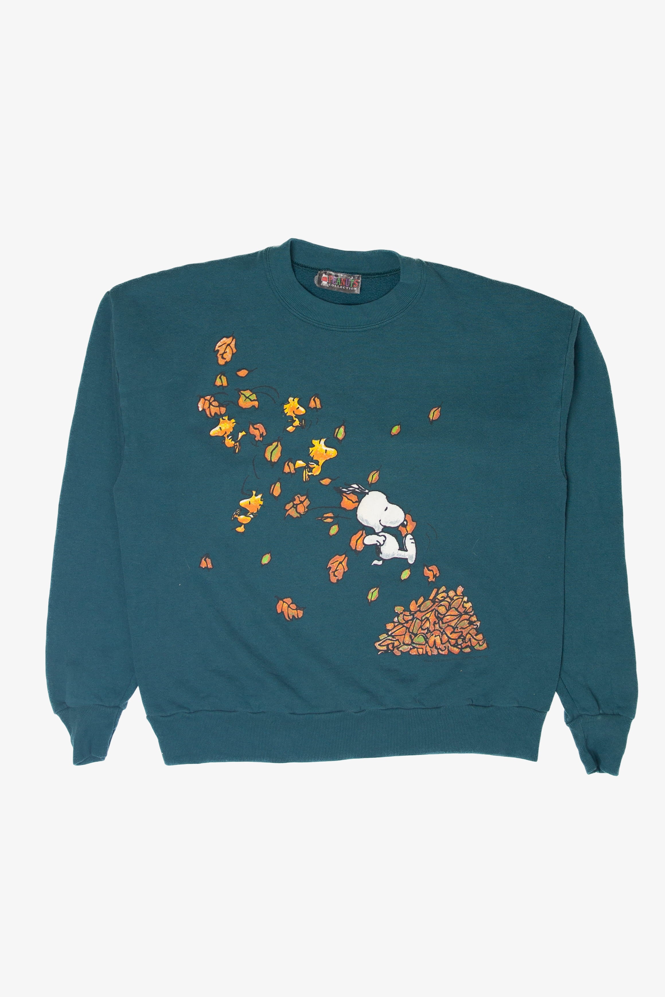 Vintage Snoopy Leaves Peanuts Collection Halloween Sweater (1990s)
