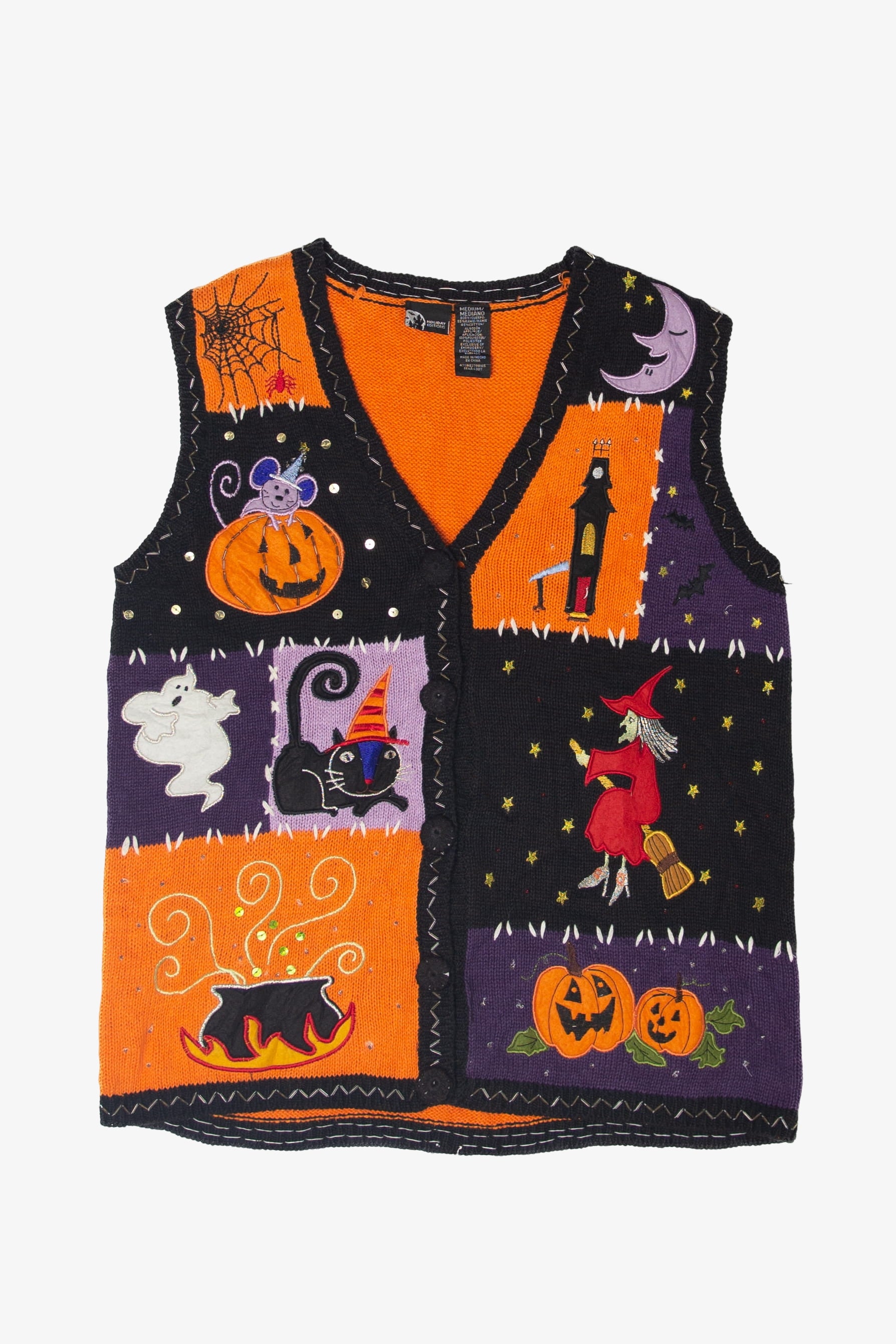 Vintage Holiday Editions Halloween Vest (1990s)