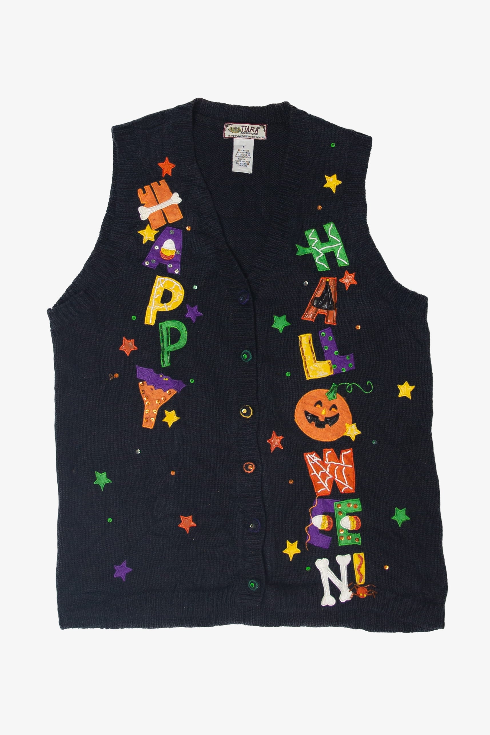Vintage Happy Halloween Vest (1990s)